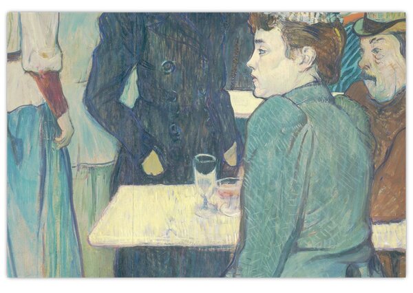Tablou - Henri de Toulouse-Lautrec, A Corner of the Moulin de la Galette, reproducere (90x60 cm)