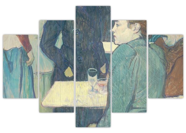 Tablou - Henri de Toulouse-Lautrec, A Corner of the Moulin de la Galette, reproducere (150x105 cm)