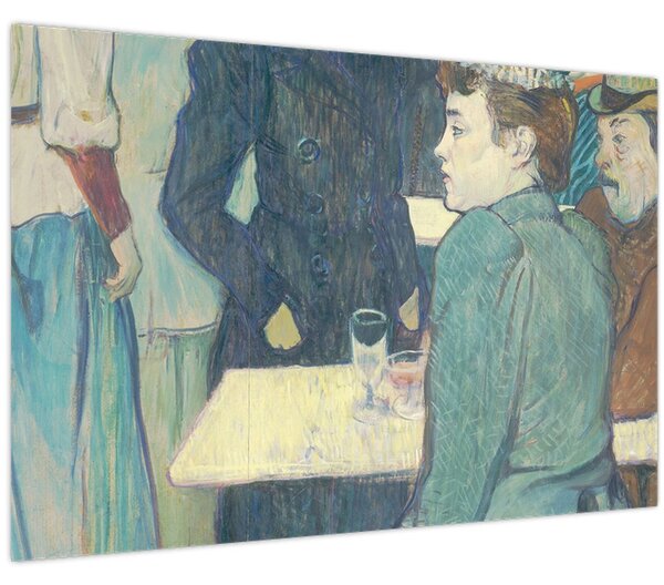 Tablou - Henri de Toulouse-Lautrec, A Corner of the Moulin de la Galette, reproducere (90x60 cm)