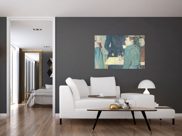 Tablou - Henri de Toulouse-Lautrec, A Corner of the Moulin de la Galette, reproducere (90x60 cm)