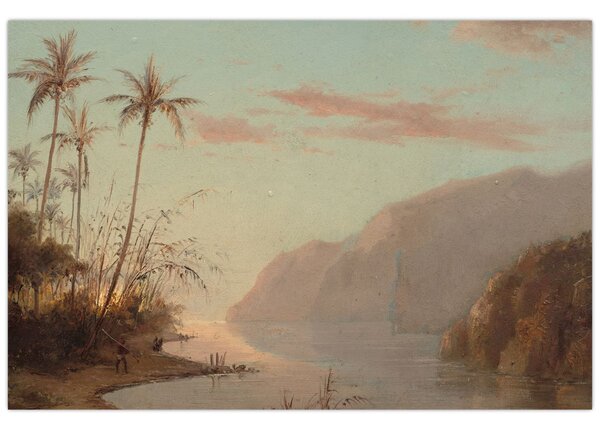 Tablou - Camille Pissarro, A creek in st. Thomas (Virgin Islands), reproducere (90x60 cm)