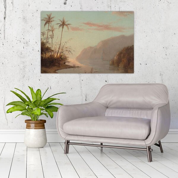 Tablou - Camille Pissarro, A creek in st. Thomas (Virgin Islands), reproducere (90x60 cm)