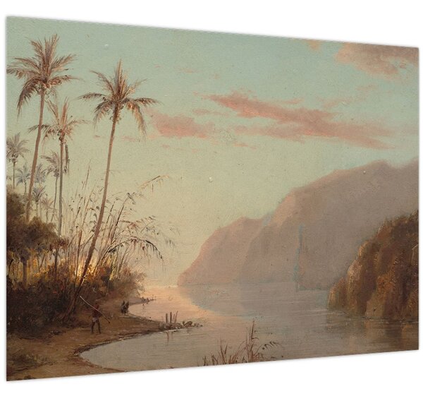 Tablou - Camille Pissarro, A creek in st. Thomas (Virgin Islands), reproducere (70x50 cm)