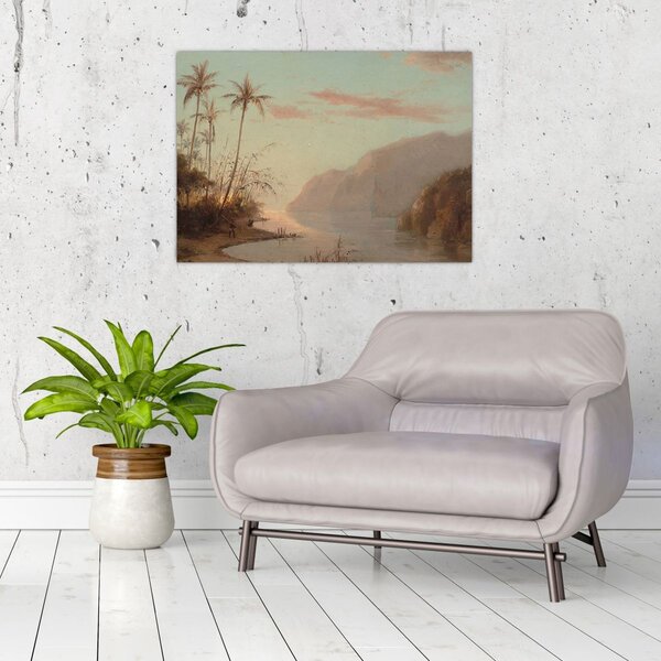 Tablou - Camille Pissarro, A creek in st. Thomas (Virgin Islands), reproducere (70x50 cm)