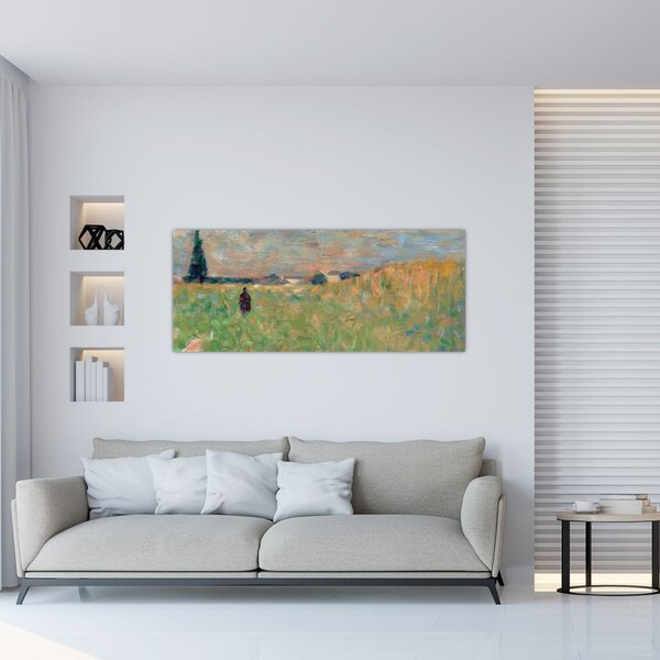 Tablou - Georges Seurat, A Summer Landscape, reproducere (120x50 cm)