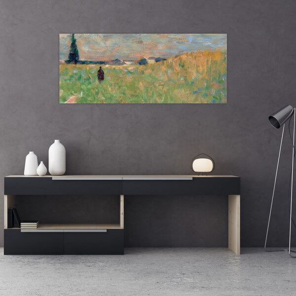 Tablou - Georges Seurat, A Summer Landscape, reproducere (120x50 cm)