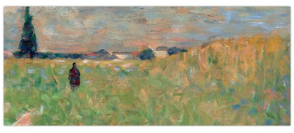 Tablou - Georges Seurat, A Summer Landscape, reproducere (120x50 cm)
