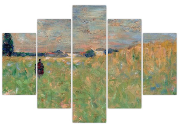 Tablou - Georges Seurat, A Summer Landscape, reproducere (150x105 cm)
