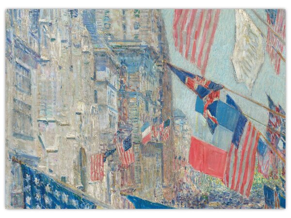 Tablou - Childe Hassam, Allies day, reproducere (70x50 cm)