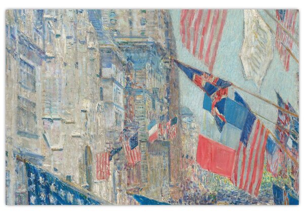 Tablou - Childe Hassam, Allies day, reproducere (90x60 cm)