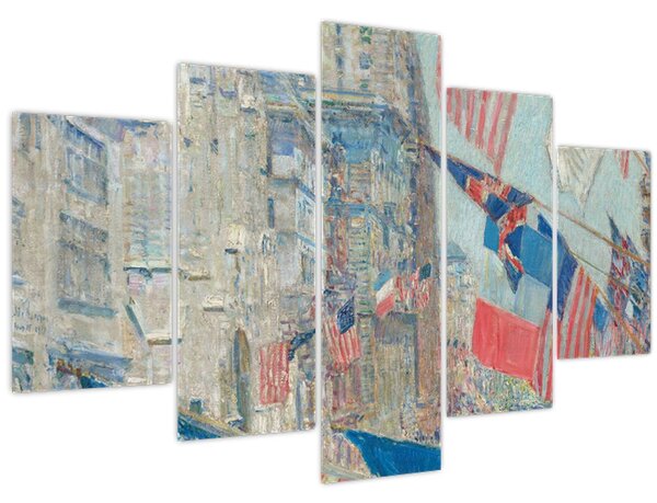 Tablou - Childe Hassam, Allies day, reproducere (150x105 cm)