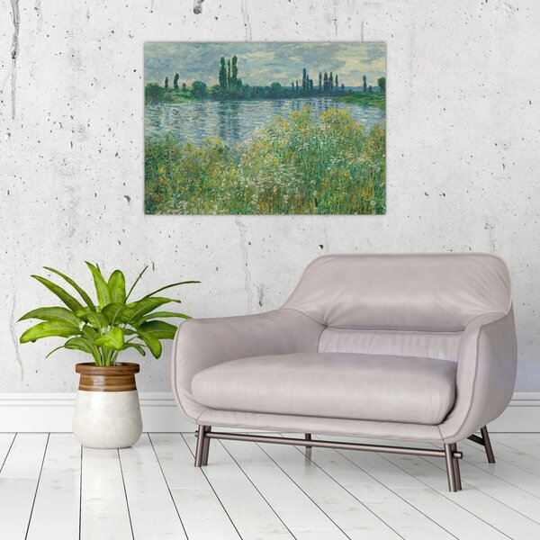 Tablou - Claude Monet, Banks of the Seine, reproducere (70x50 cm)