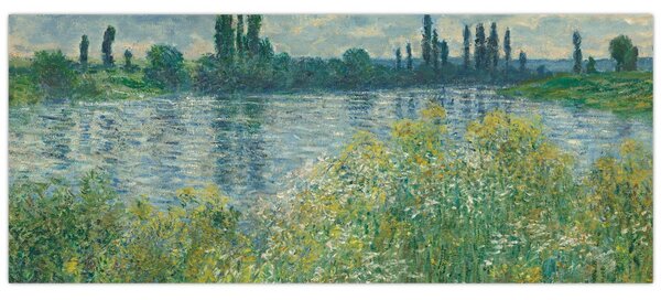 Tablou - Claude Monet, Banks of the Seine, reproducere (120x50 cm)