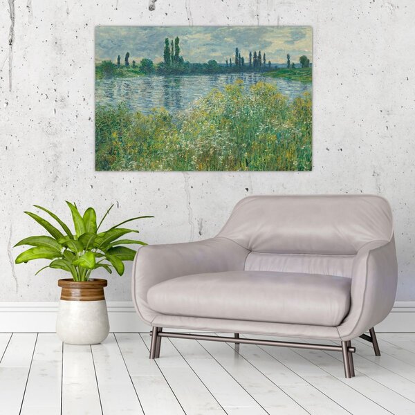 Tablou - Claude Monet, Banks of the Seine, reproducere (90x60 cm)