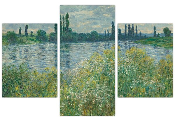 Tablou - Claude Monet, Banks of the Seine, reproducere (90x60 cm)