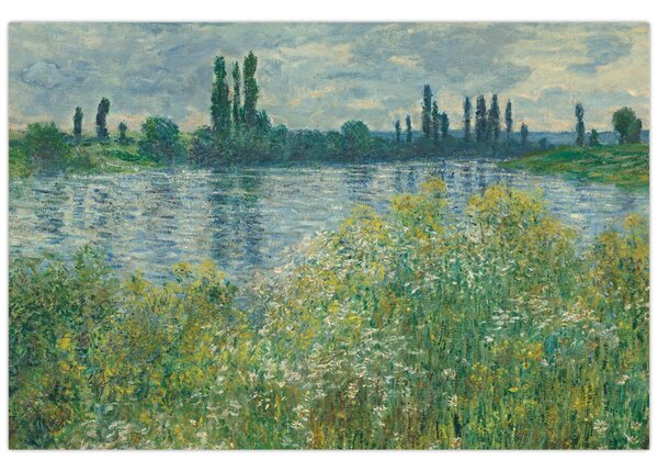 Tablou - Claude Monet, Banks of the Seine, reproducere (90x60 cm)