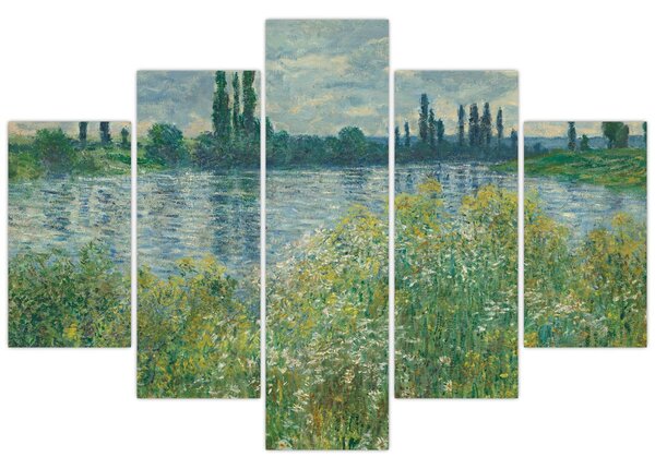 Tablou - Claude Monet, Banks of the Seine, reproducere (150x105 cm)