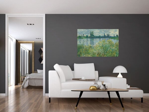 Tablou - Claude Monet, Banks of the Seine, reproducere (90x60 cm)