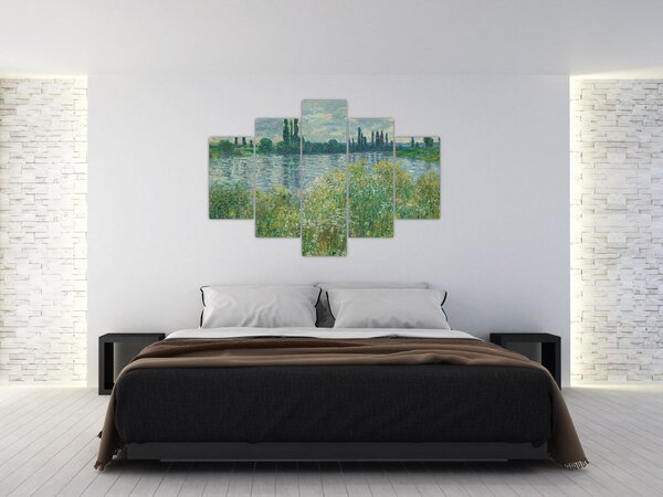 Tablou - Claude Monet, Banks of the Seine, reproducere (150x105 cm)