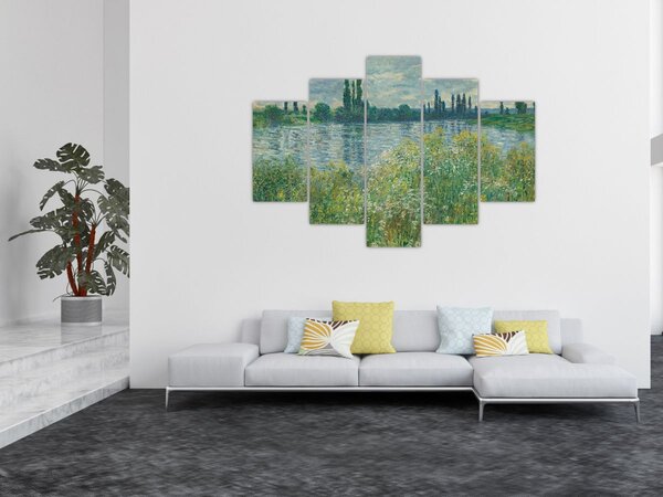 Tablou - Claude Monet, Banks of the Seine, reproducere (150x105 cm)