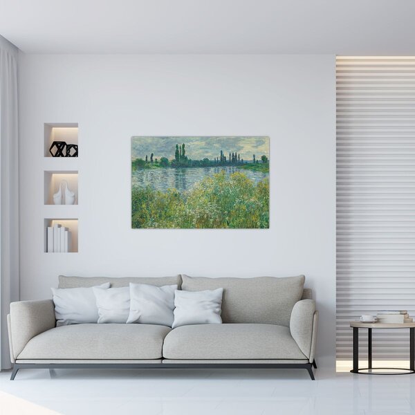Tablou - Claude Monet, Banks of the Seine, reproducere (90x60 cm)