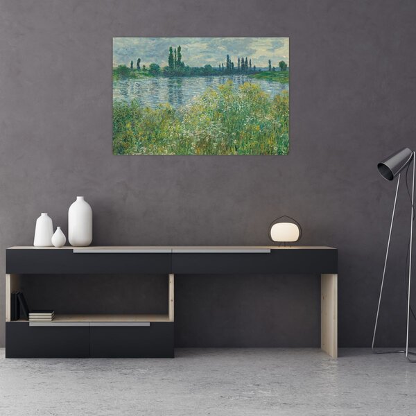 Tablou - Claude Monet, Banks of the Seine, reproducere (90x60 cm)