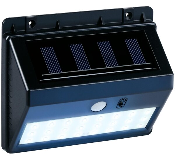 Grundig - Aplică solară de perete cu LED și senzor, 1,2V 600 mAh, IP44