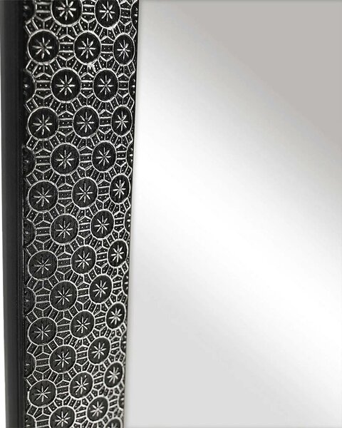 Oglinda LAVAL, negru, metal/lemn, 40x150 cm