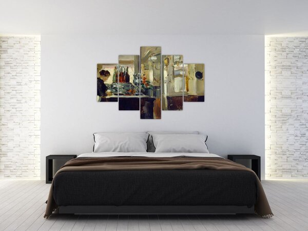 Tablou - Style of Edouard Manet, Bon Bock Cafe, reproducere (150x105 cm)