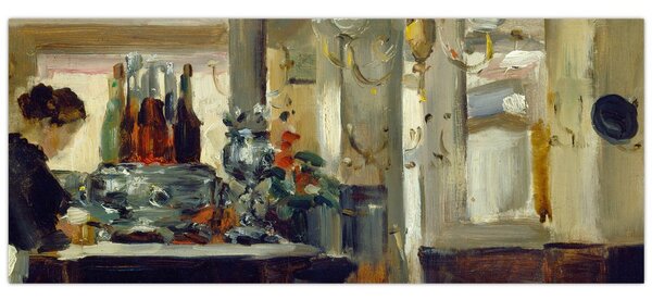 Tablou - Style of Edouard Manet, Bon Bock Cafe, reproducere (120x50 cm)
