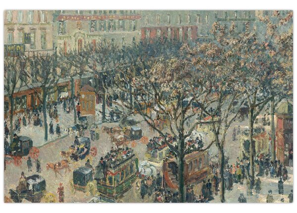 Tablou - Camille Pissarro, Boulevard des Italiens, Morning, Sunlight, reproducere (90x60 cm)