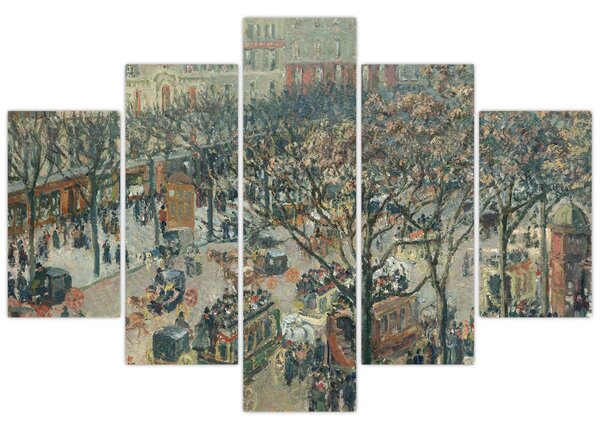 Tablou - Camille Pissarro, Boulevard des Italiens, Morning, Sunlight, reproducere (150x105 cm)
