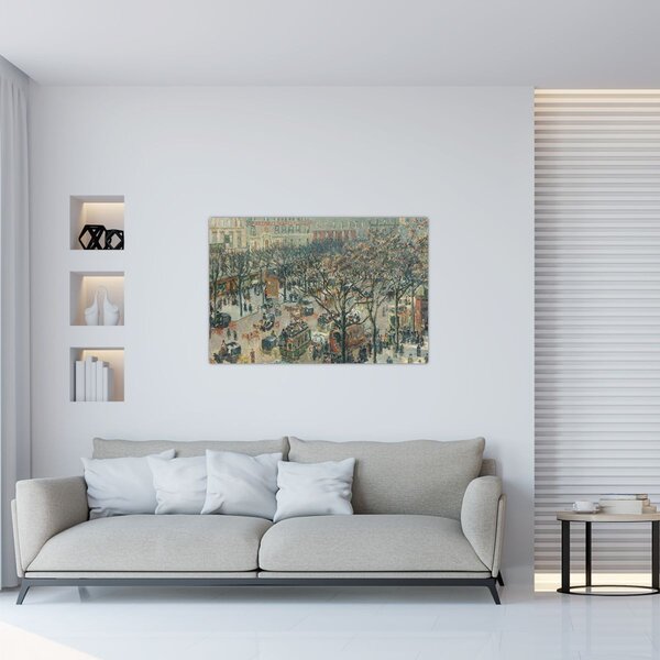 Tablou - Camille Pissarro, Boulevard des Italiens, Morning, Sunlight, reproducere (90x60 cm)
