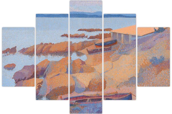 Tablou - Henri Edmond Cross, Calanque des Antibois, reproducere (150x105 cm)