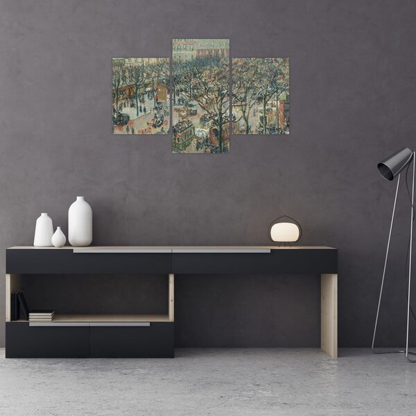 Tablou - Camille Pissarro, Boulevard des Italiens, Morning, Sunlight, reproducere (90x60 cm)