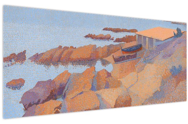 Tablou - Henri Edmond Cross, Calanque des Antibois, reproducere (120x50 cm)