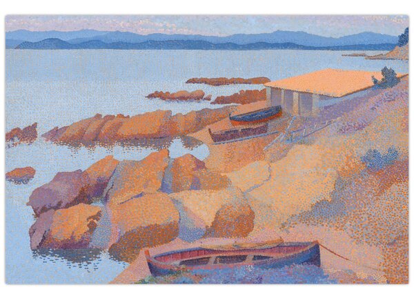 Tablou - Henri Edmond Cross, Calanque des Antibois, reproducere (90x60 cm)