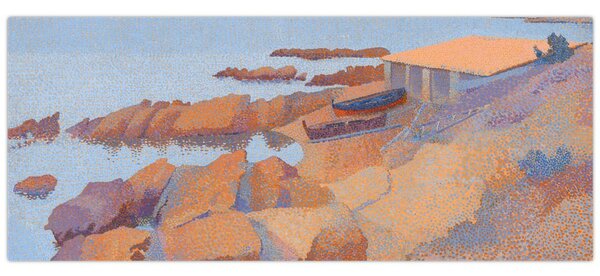 Tablou - Henri Edmond Cross, Calanque des Antibois, reproducere (120x50 cm)