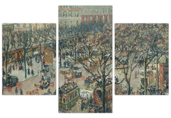 Tablou - Camille Pissarro, Boulevard des Italiens, Morning, Sunlight, reproducere (90x60 cm)