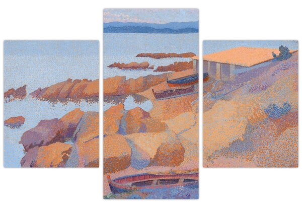 Tablou - Henri Edmond Cross, Calanque des Antibois, reproducere (90x60 cm)