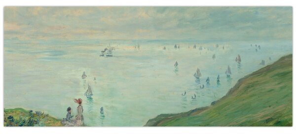 Tablou - Henri Fantin-Latour, Cliffs at Pourville, reproducere (120x50 cm)