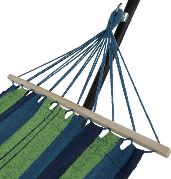 Hamac EVANA NEW, turcoaz/albastru/verde, bumbac/otel