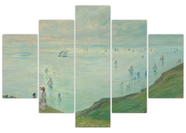 Tablou - Henri Fantin-Latour, Cliffs at Pourville, reproducere (150x105 cm)