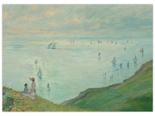 Tablou - Henri Fantin-Latour, Cliffs at Pourville, reproducere (70x50 cm)