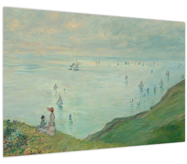 Tablou - Henri Fantin-Latour, Cliffs at Pourville, reproducere (90x60 cm)