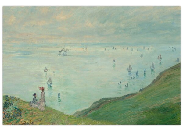 Tablou - Henri Fantin-Latour, Cliffs at Pourville, reproducere (90x60 cm)