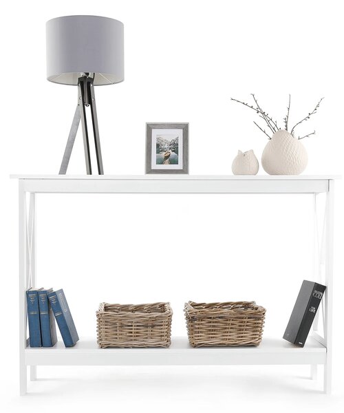 Consola APOLOS, alb, 120x30x80 cm