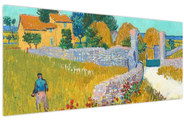 Tablou - Vincent van Gogh, Farmhouse in Provence, reproducere (120x50 cm)