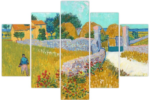Tablou - Vincent van Gogh, Farmhouse in Provence, reproducere (150x105 cm)