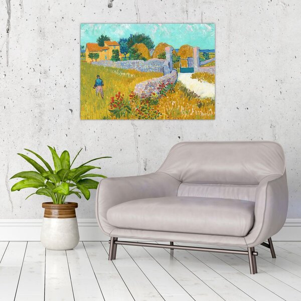 Tablou - Vincent van Gogh, Farmhouse in Provence, reproducere (70x50 cm)
